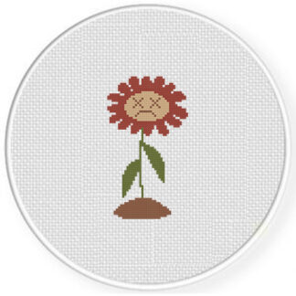 Dead Flower Cross Stitch Pattern