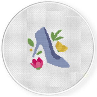 Flora Chic Heels Cross Stitch Pattern
