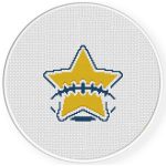Football Star Cross Stitch Pattern – Daily Cross Stitch