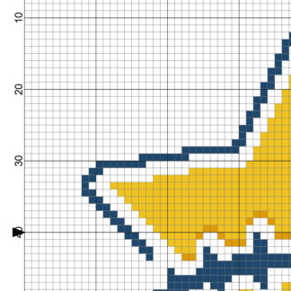 Football Star Cross Stitch Pattern – Daily Cross Stitch
