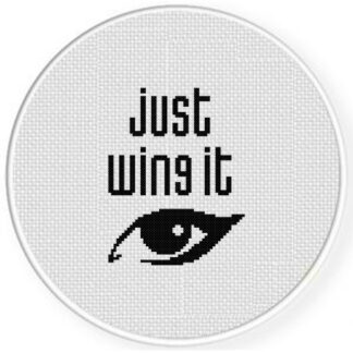 Just Wing It Cross Stitch Pattern