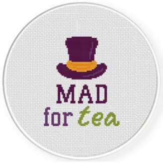 Mad for Tea Cross Stitch Pattern
