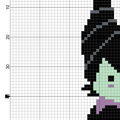 Maleficent Cross Stitch Pattern – Daily Cross Stitch