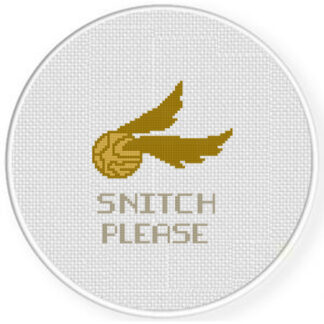 Snitch Please Cross Stitch Pattern