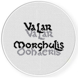 Valar Morghulis Cross Stitch Pattern