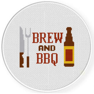 Brew and BBQ Cross Stitch Pattern