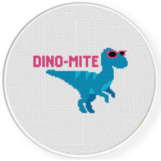 Dino - Mite Cross Stitch Pattern
