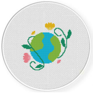 Earth In Spring Cross Stitch Pattern
