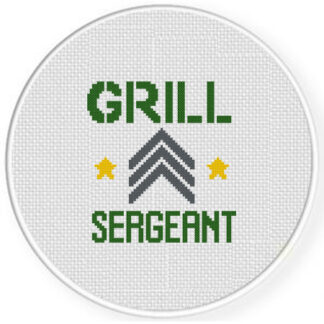 Grill Sergent Cross Stitch Pattern