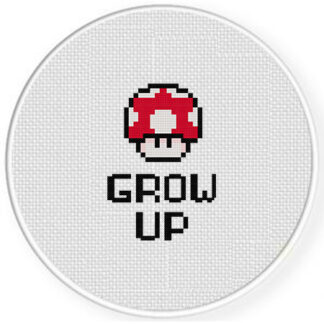 Grow Up Cross Stitch Pattern
