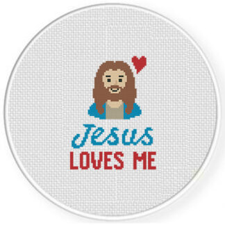 Jesus Love Me Cross Stitch Pattern