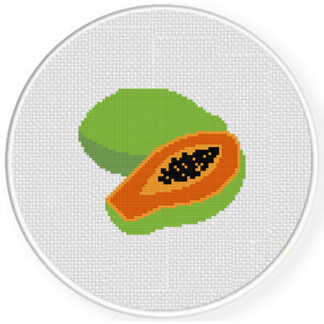 Papaya Cross Stitch Pattern