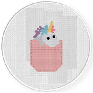 Pocket Unicorn Cross Stitch Pattern
