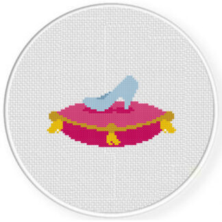 Royal Glass Shoe Cross Stitch Pattern