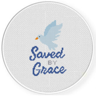 Saved by Grace Cross Stitch Pattern