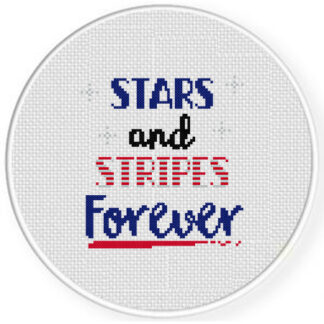 Stars and Stripes Forever Cross Stitch Pattern