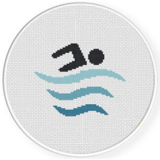Swimming Cross Stitch Pattern