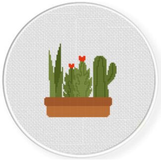 Cactus Collection Cross Stitch Pattern