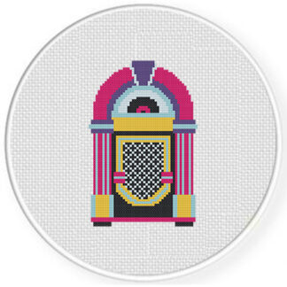 Jukebox Cross Stitch Pattern