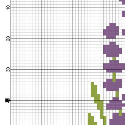 Lavender Cross Stitch Pattern – Daily Cross Stitch