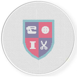 Sewing Emblem Cross Stitch Pattern