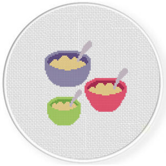 Three Porridge Cross Stitch Pattern