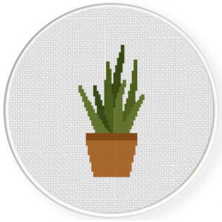 Aloe Plant Cross Stitch Pattern