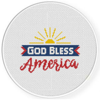 God Bless America Cross Stitch Pattern