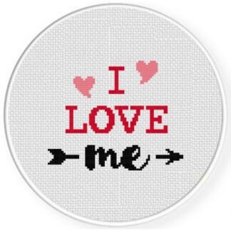 I Love Me Cross Stitch Pattern