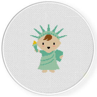 Liberty Baby Cross Stitch Pattern