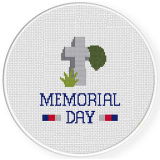 Traditional Memorial Day Cross Stitch Pattern