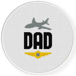 Pilot Dad Cross Stitch Pattern