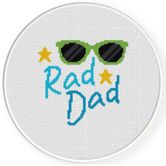 Rad Dad Cross Stitch Pattern