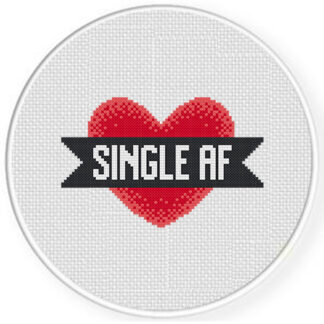Single AF Cross Stitch Pattern