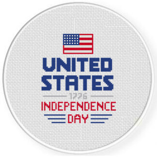 US Independence Day Cross Stitch Pattern