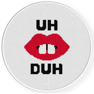 Uh Duh Cross Stitch Pattern