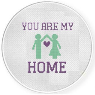 You Are My Home Cross Stitch Pattern
