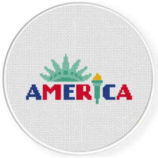 America Cross Stitch Pattern