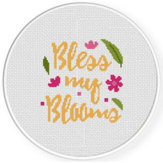 Bless My Blooms Cross Stitch Pattern