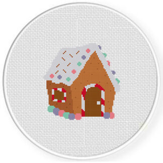 Candy House Cross Stitch Pattern