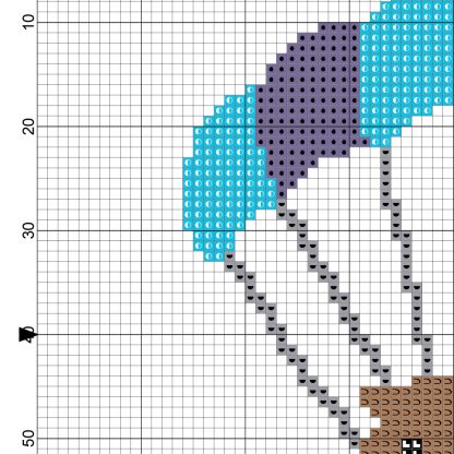 Cat In Parachute Cross Stitch Pattern – Daily Cross Stitch