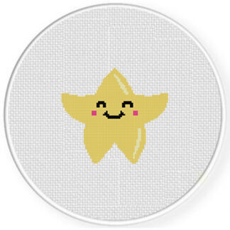 Happy Star Cross Stitch Pattern