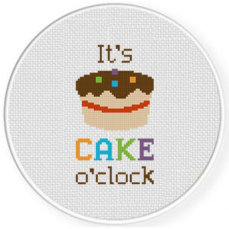 It's Cake O'Clock - Funny Baking Frosting Sweet Sprinkled - Cake - Sticker  | TeePublic
