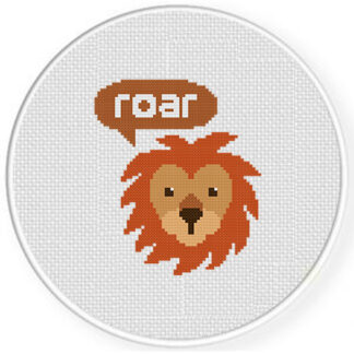 Lion's Roar Cross Stitch Pattern