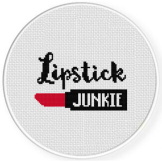 Lipstick Junkie Cross Stitch Pattern