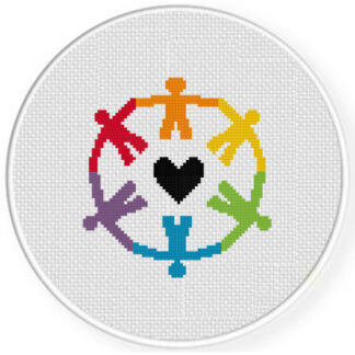 Pride Love Cross Stitch Pattern