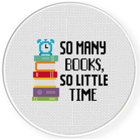 So many books, So little time Cross Stitch Pattern – Daily Cross