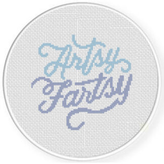 Artsy Fartsy Cross Stitch Pattern