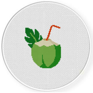 Coconut Juice Cross Stitch Pattern