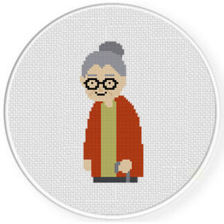 Grandma Cross Stitch Pattern